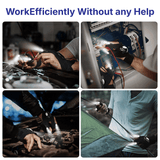 Fingerless LED Flashlight Gloves For DIY, Solo Repairs, Camping, Hiking (Free Size)